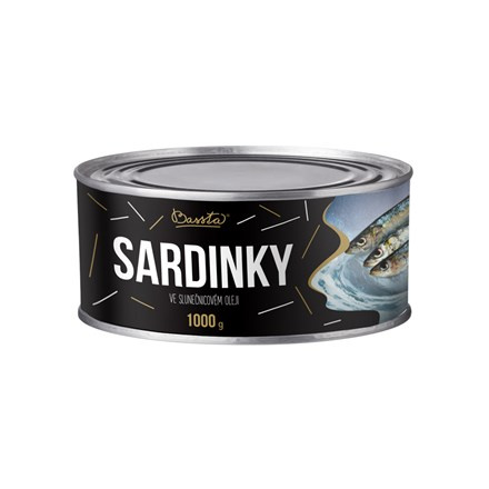 Bassta Sardinky v oleji 1000 g