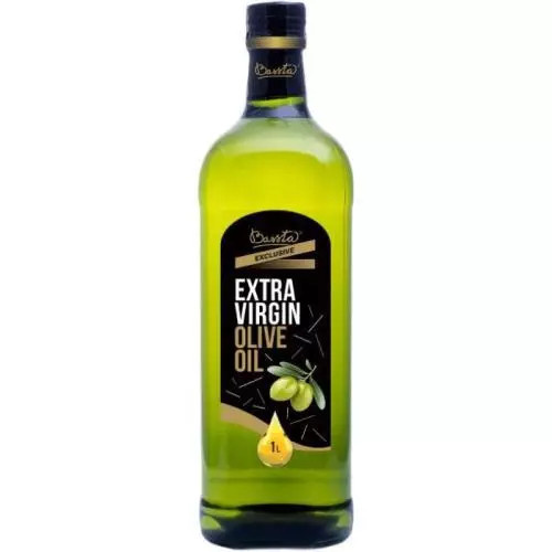 BASSTA Olivový olej extra virgin ve skle 1 litr