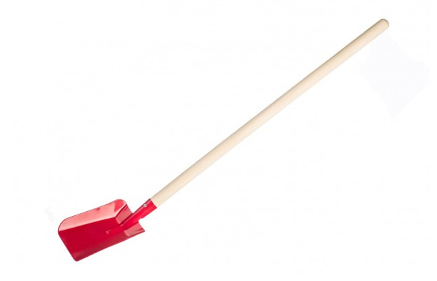 Lopata s násadou - 80 cm – Červená