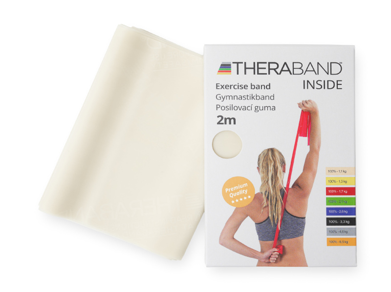Thera-Band Inside Posilovací guma 2 m, béžová, velmi slabá
