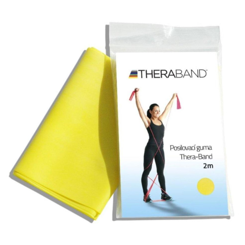 Thera-band posilovací guma 2 m - žlutá slabá