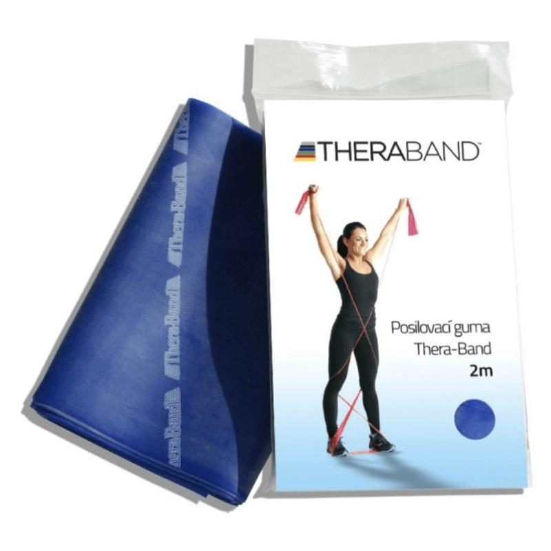 Thera-band posilovací guma 2 m - modrá extra silná