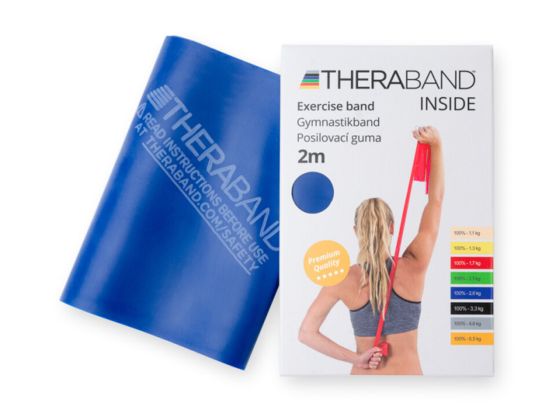 Thera-band posilovací guma 2 m - modrá extra silná