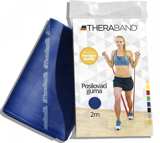 Thera-band posilovací guma 2 m - modrá extra silná