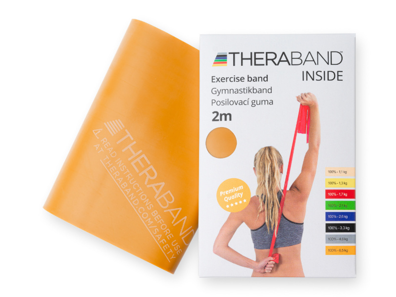 Thera-Band Inside Posilovací guma 2 m, zlatá, max. silná