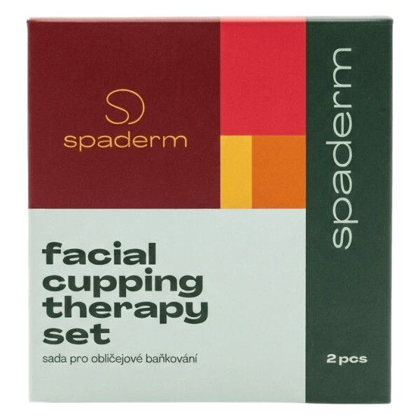 Spaderm Facial Cupping Therapy Set sada skleněných baněk na obličej 2 ks