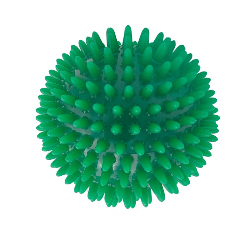 Rehabiq Masážní míček ježek, 9 cm, zelený