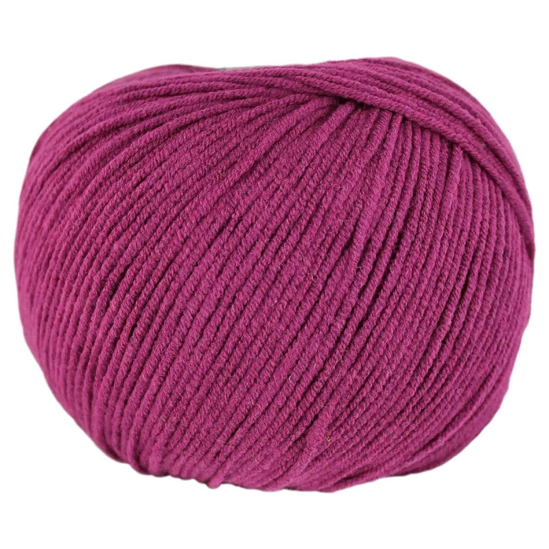 Pletací / háčkovací příze Vlna-Hep JEANS 8049 vínová, jednobarevná, 50g/160m
