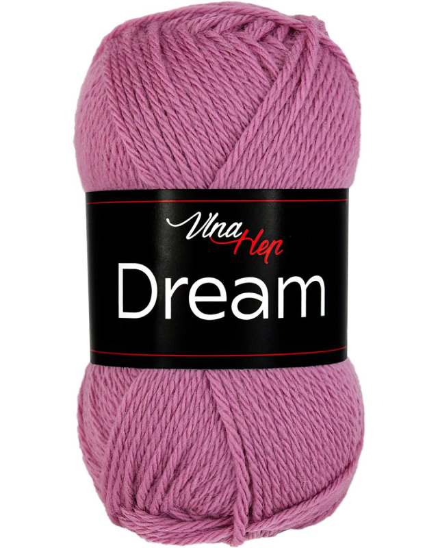 Pletací příze Vlna Hep DREAM 6413 starorůžová, 100% merino vlna, jednobarevná, 50g/125m