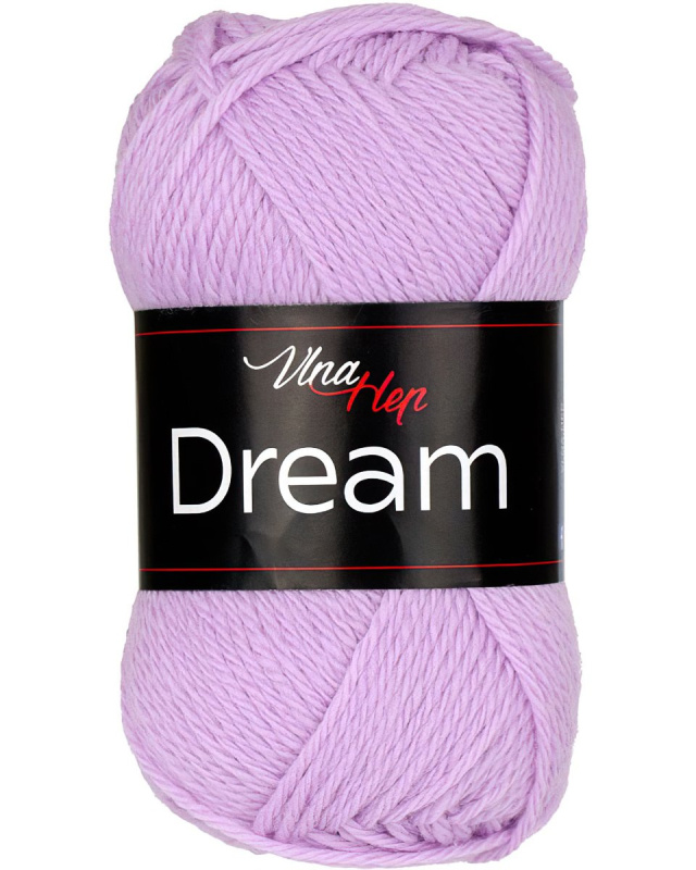 Pletací příze Vlna Hep DREAM 6418 světle fialová, 100% merino vlna, jednobarevná, 50g/125m