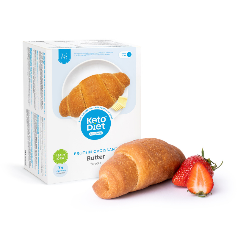 KetoDiet Proteinový croissant - máslová příchuť (2 ks - 1 porce)