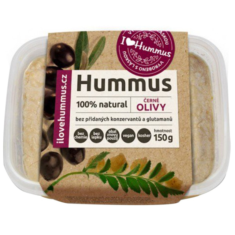 I love Hummus Hummus s černými olivami
