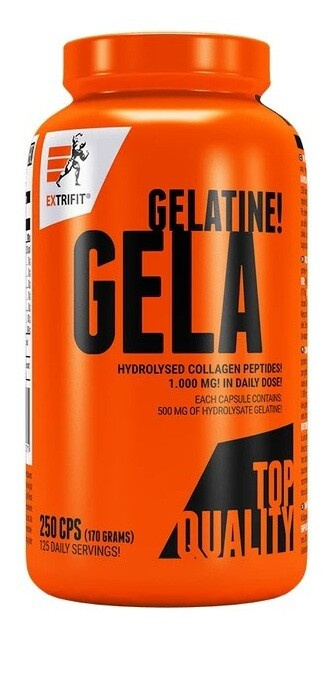 Extrifit Gelatine Gela, 250 kapslí