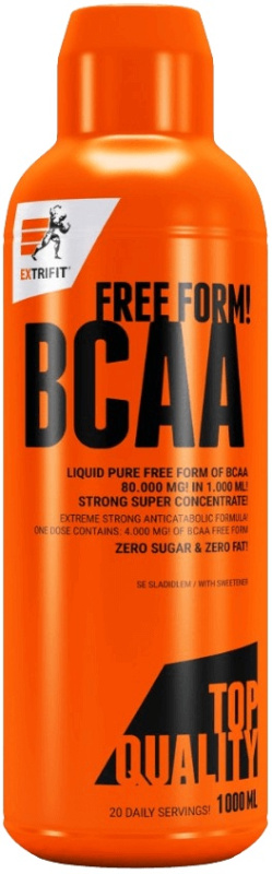 Extrifit BCAA Free Form Liquid 80000mg 1000 ml - meruňka
