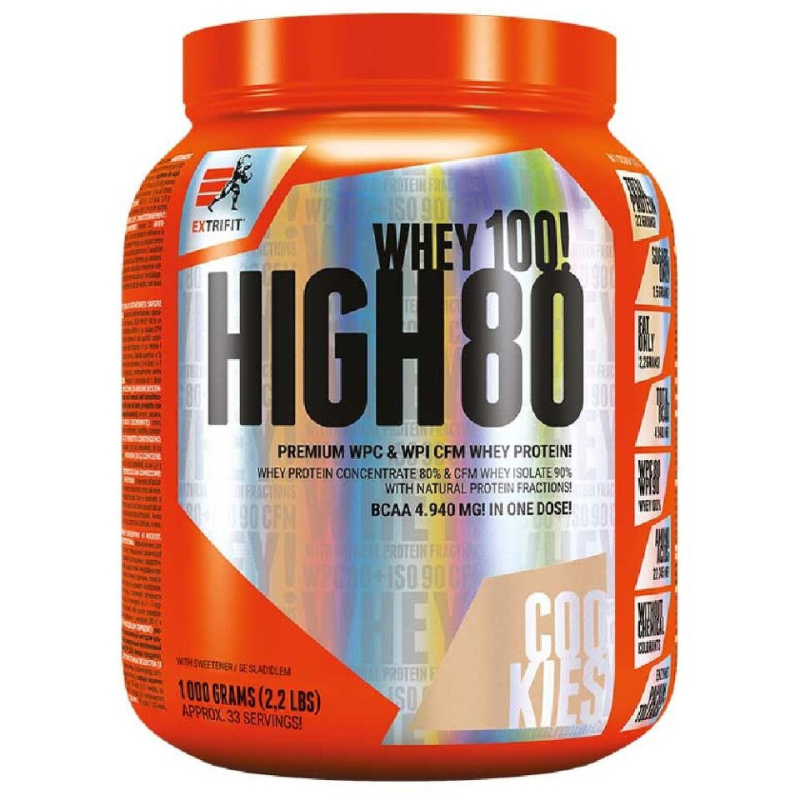 Extrifit High Whey 80 1000 g - cookies & cream