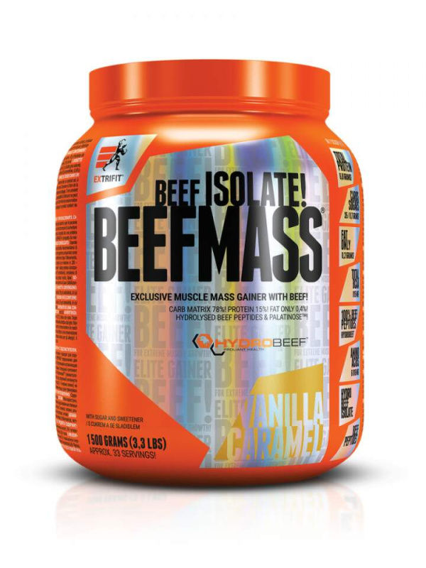 Extrifit BeefMass 1500 g - vanilka/karamel