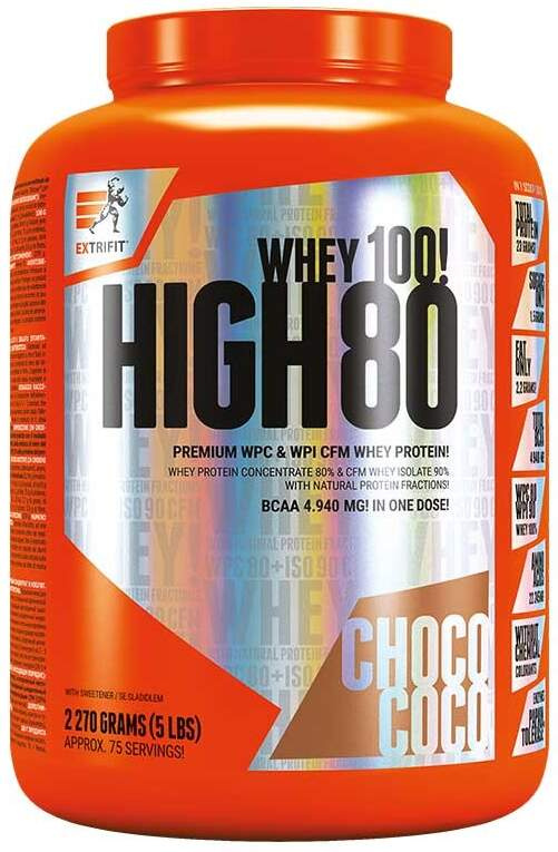 Extrifit High Whey Protein 80 2270 g Příchuť: Čokoláda/Kokos