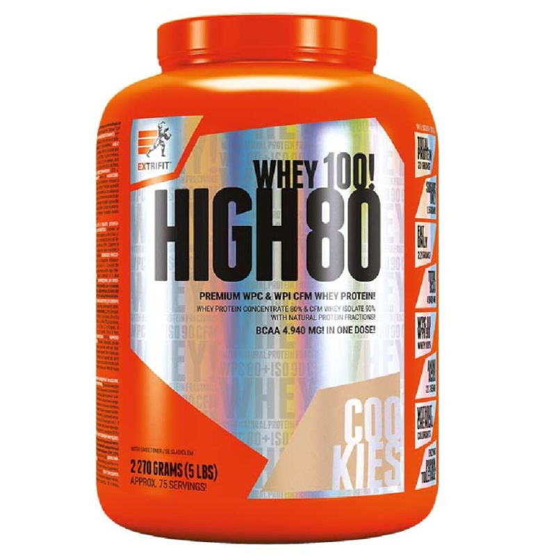 Extrifit High Whey 80 2,27kg - cookies