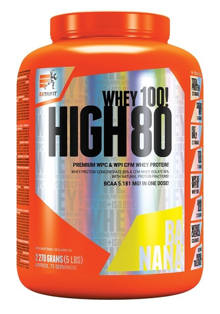 Extrifit High Whey 80 2270 g - banán