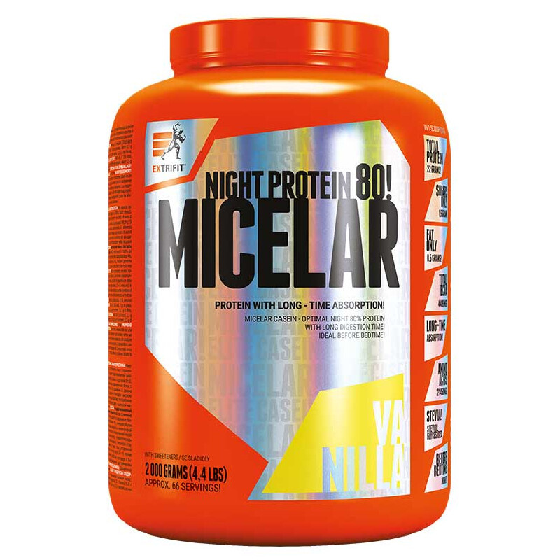 Extrifit Micelar Casein 2000 g - vanilka