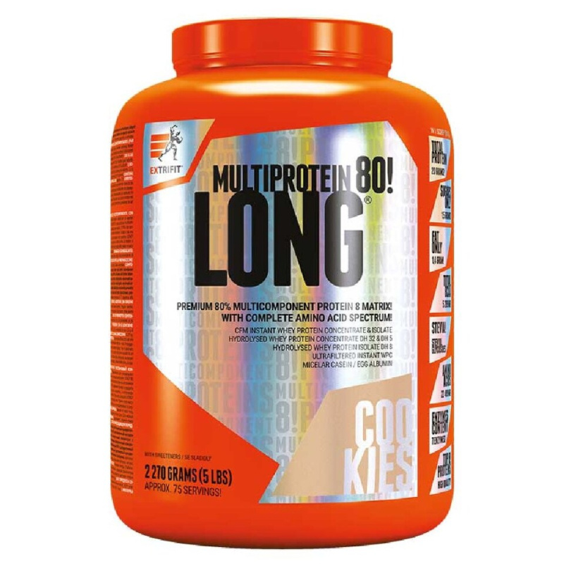 Extrifit Long 80 Multiprotein 2270 g - cookies & cream
