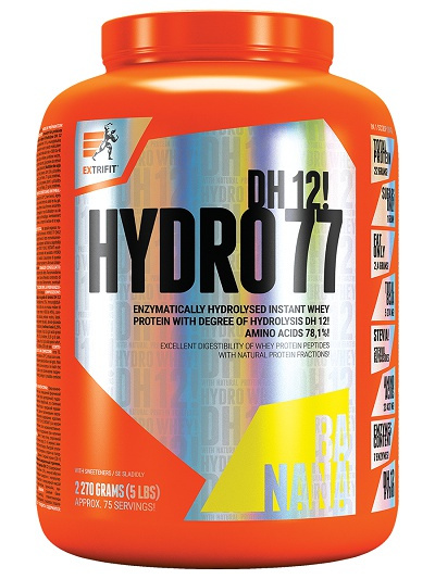 Extrifit Hydro 77 DH12 2270g - jahoda VÝPRODEJ 28.8.2025