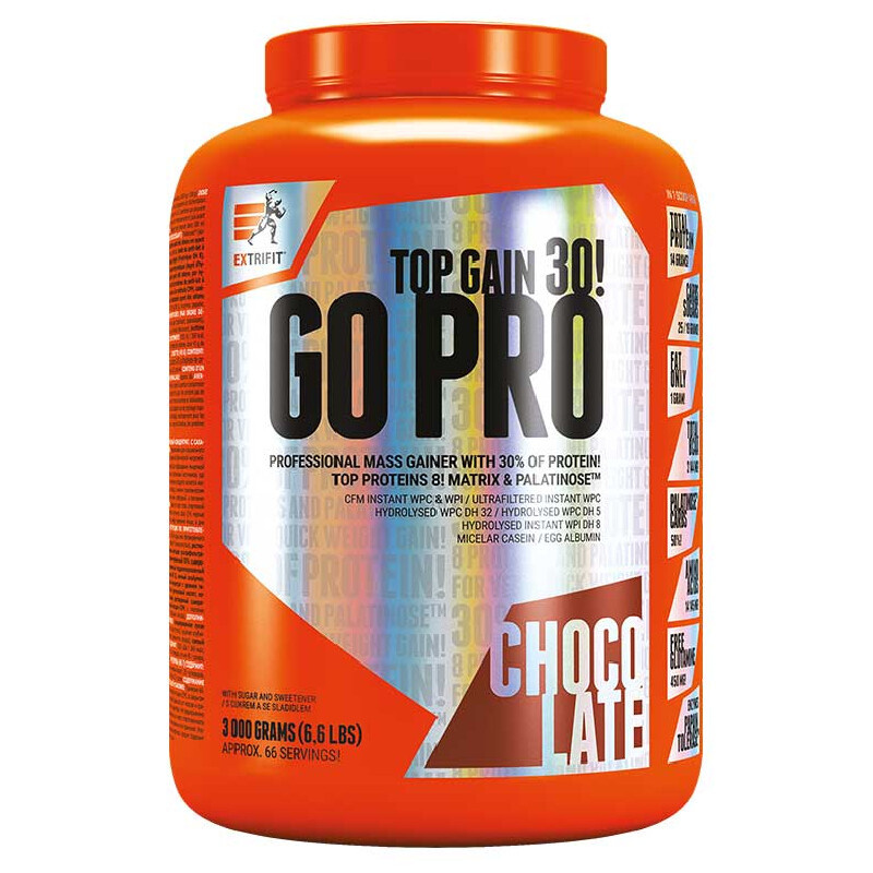 Extrifit Go Pro 30 3000g doza - čokoláda