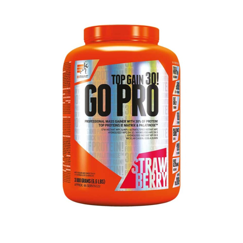 Extrifit Go Pro 30 3000g doza - jahoda