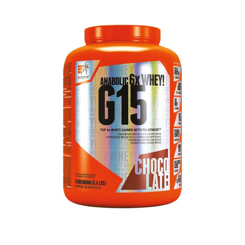 Extrifit G15 Anabolic Gainer 3000 g - čokoláda