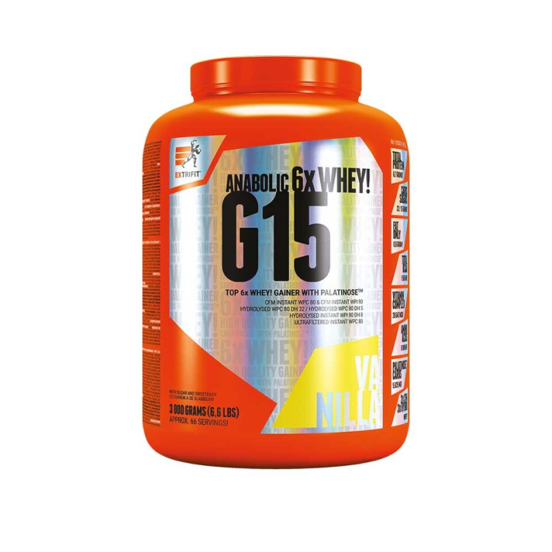 Extrifit G15 Anabolic Gainer 3000 g - vanilka