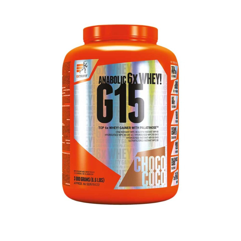 Extrifit G15 Anabolic Gainer 3000 g - čokoláda/kokos