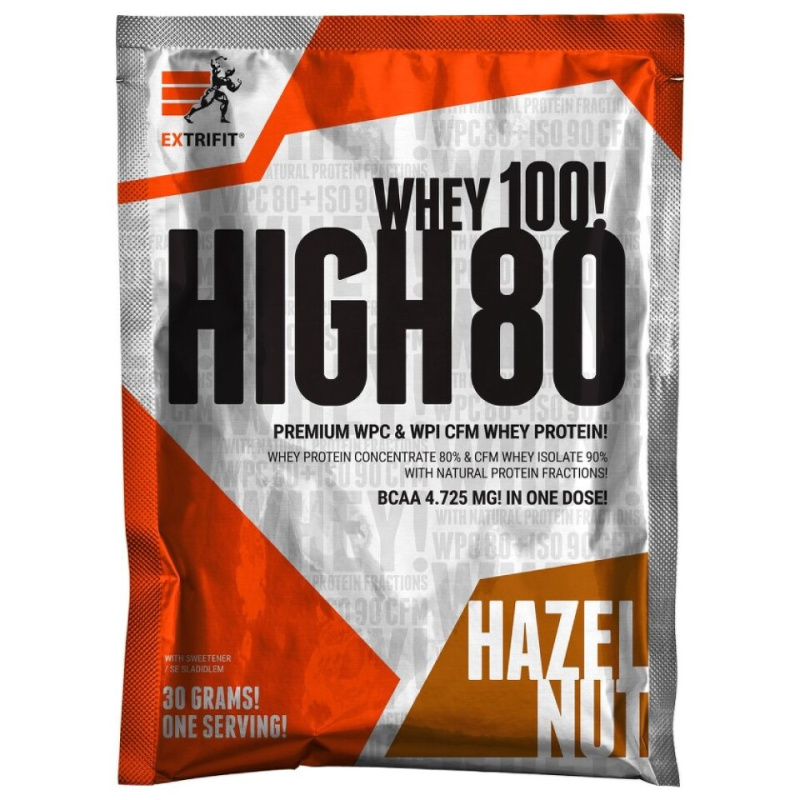 Extrifit High Whey 80 vzorek 30 g - lískový ořech