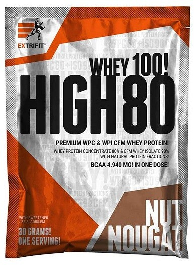 Extrifit High Whey 80 vzorek 30 g - nugát