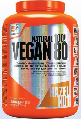 Extrifit Vegan Protein 80 2000 g Příchuť: Ledová káva