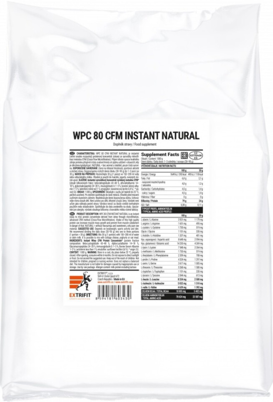 Extrifit WPC 80 Natural 1000 g