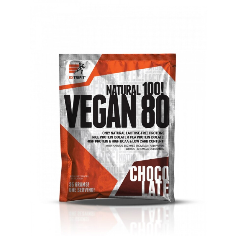 Extrifit Vegan 80 35 g - čokoláda
