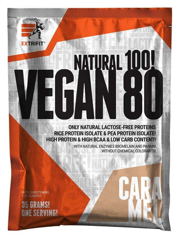 Extrifit Vegan 80 35 g - karamel