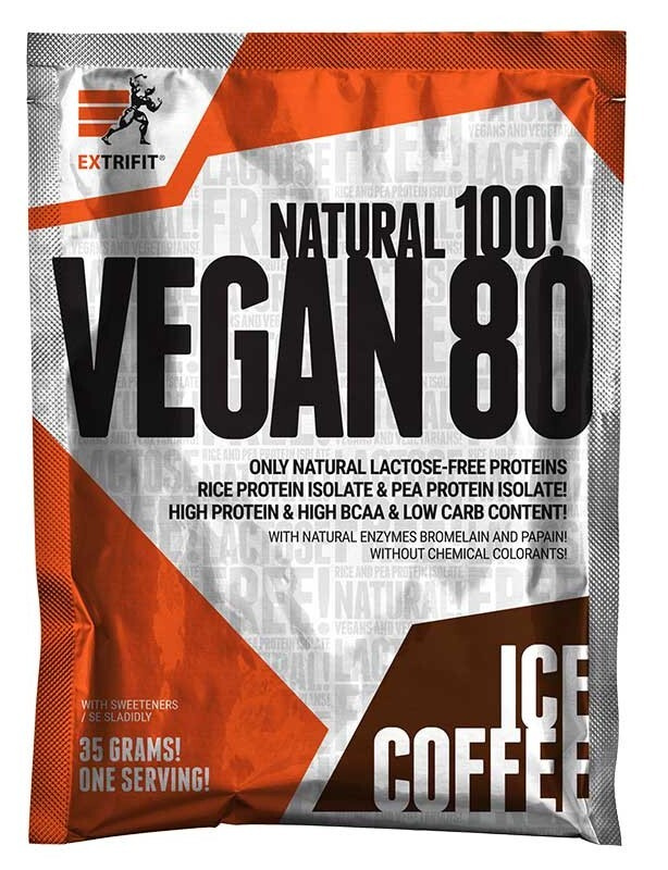 Extrifit Vegan 80 35 g - ledová káva