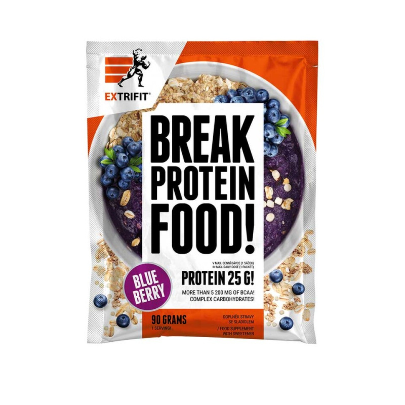Extrifit Protein Break 90 g - borůvka