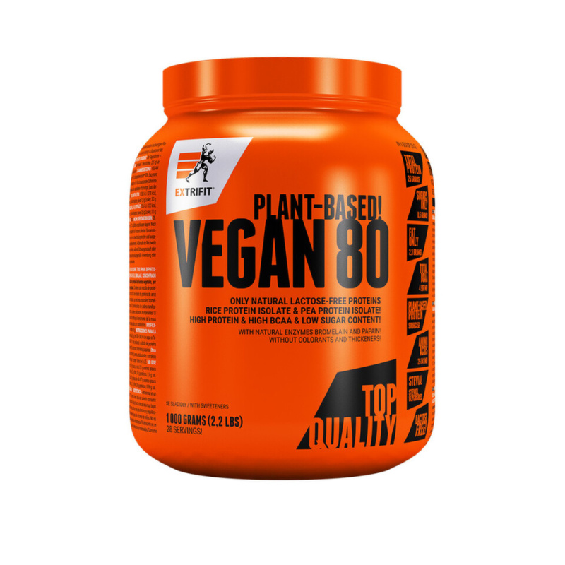 Extrifit Vegan Protein 80 1000 g Příchuť: Karamel