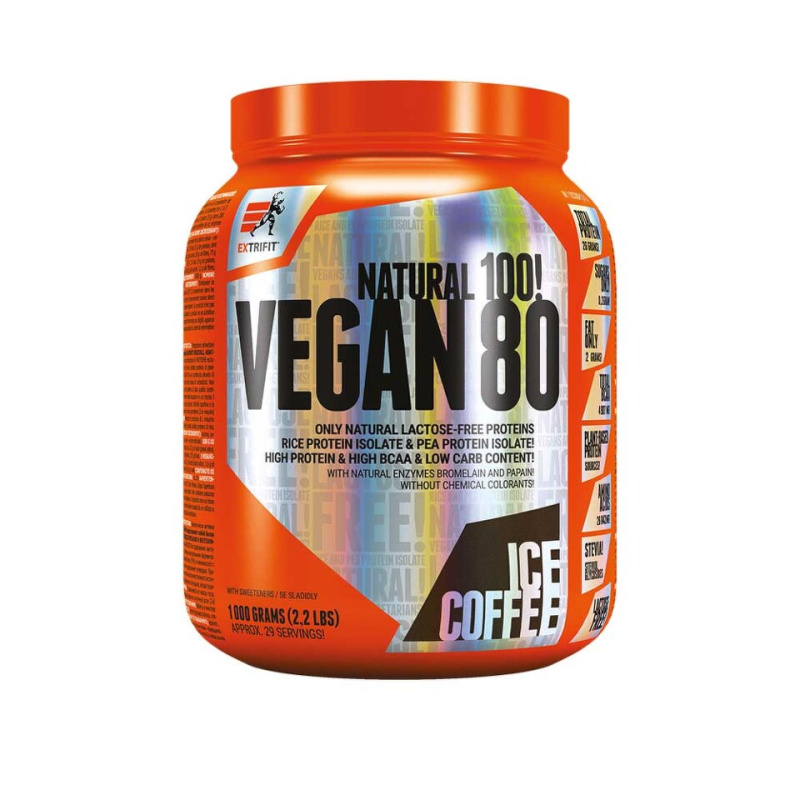 Extrifit Vegan Protein 80 1000 g Příchuť: Ledová káva