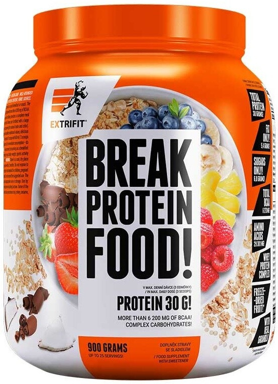 Extrifit Protein Break! 900 g Příchuť: Malina