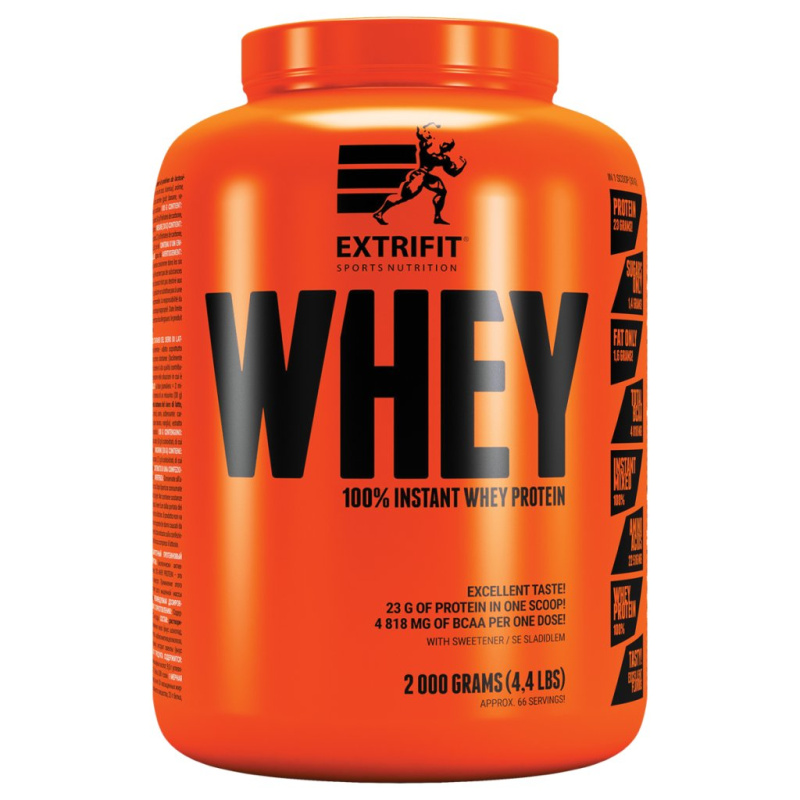 Extrifit 100% Whey Protein 2000 g - ovocný shake