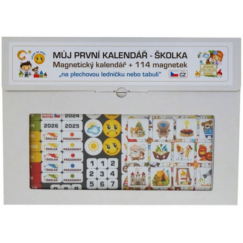 Magnetický kalendář - Školka 114 magnetek