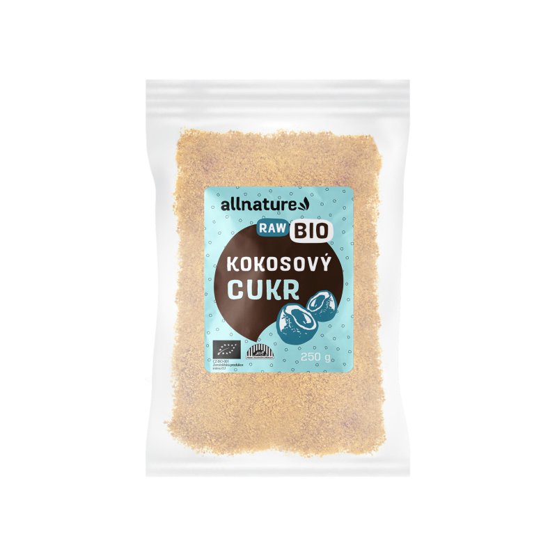 Allnature Kokosový cukr BIO, 250 g