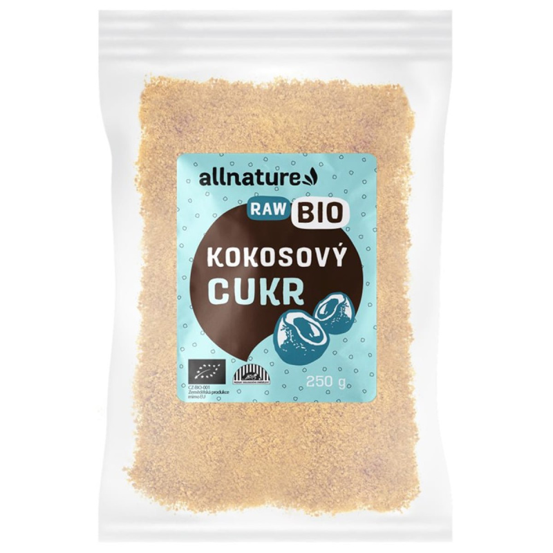 Allnature Kokosový cukr BIO, 250 g