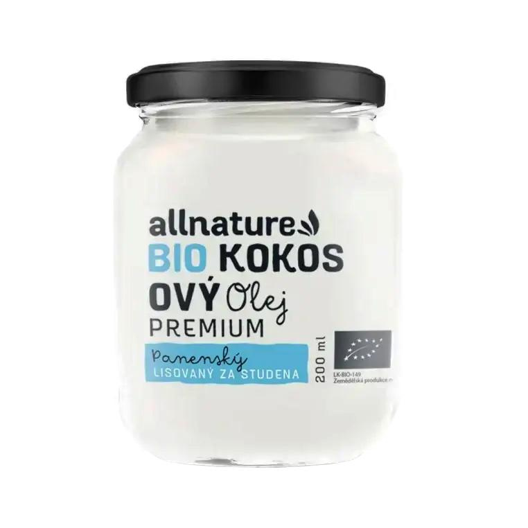 ALLNATURE Kokosový olej panenský BIO 200 ml