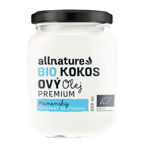 ALLNATURE Kokosový olej panenský BIO 200 ml