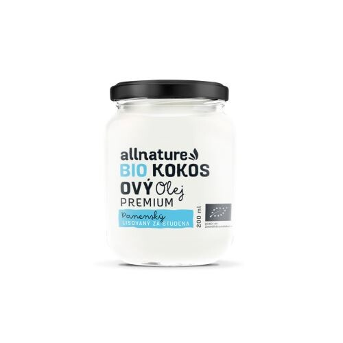ALLNATURE Kokosový olej panenský BIO 200 ml
