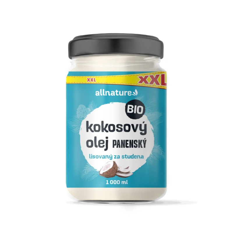 ALLNATURE Kokosový olej panenský BIO 1000 ml